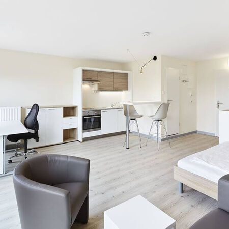 Referenz - helle 1-Zimmer-Wohnung mit moderner Einrichtung